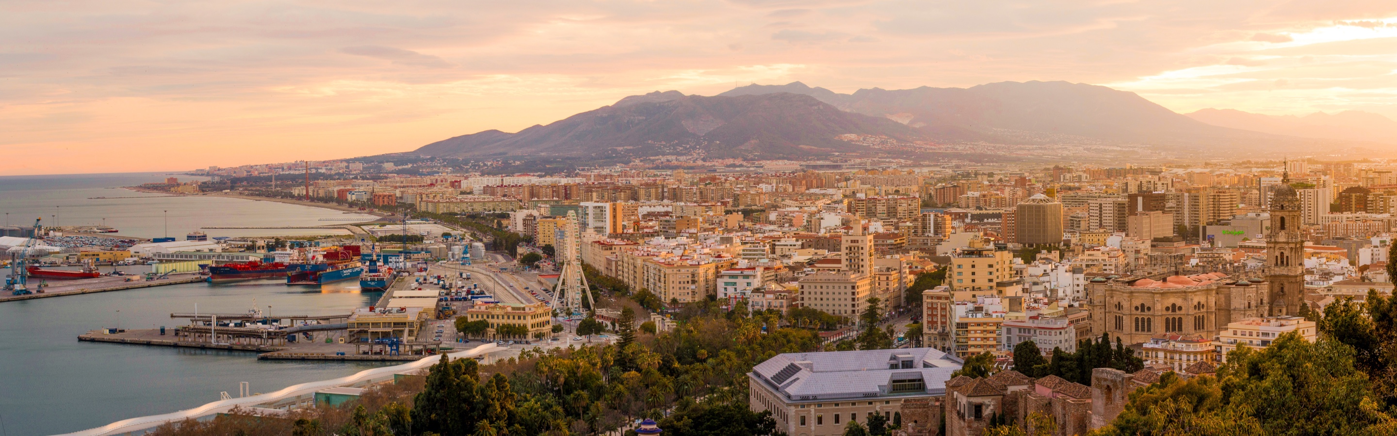 vistas  aerea málaga